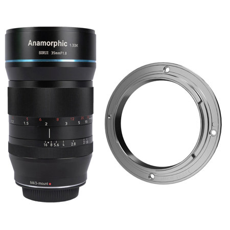 Sirui 35mm f/1.8 Anamorphic 1.33X Lens for MFT with Adapter for