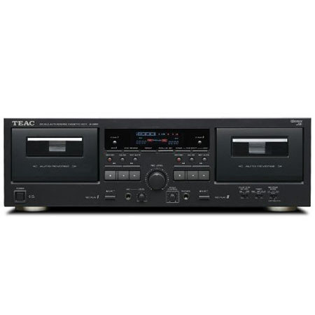 TEAC W-890R-B Dual Auto-Reverse Cassette Deck - Adorama