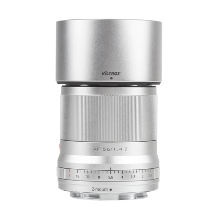 Viltrox AF 56mm f/1.4 Z Lens for Nikon Z, Silver AF 56/1.4 Z (S)