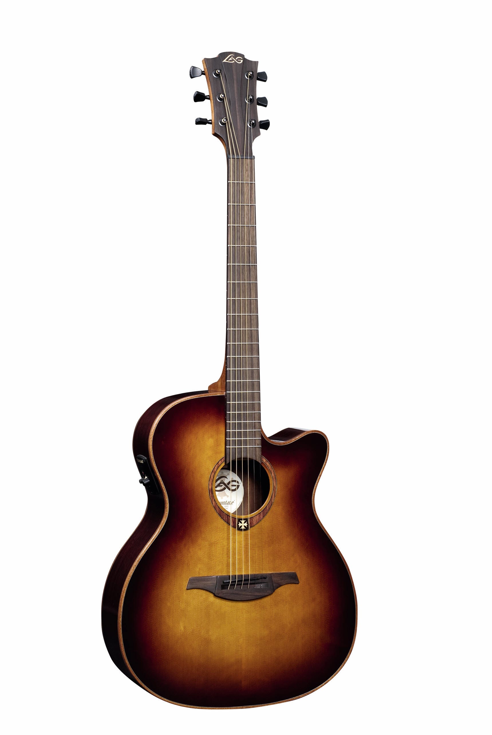 Lag Tramontane T100ASCE Auditorium Slim Cutaway Acoustic-Electric