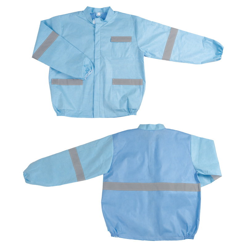 マックスガード夏用感染防止衣 2785-JS(ジャンパータイプ・シルバー