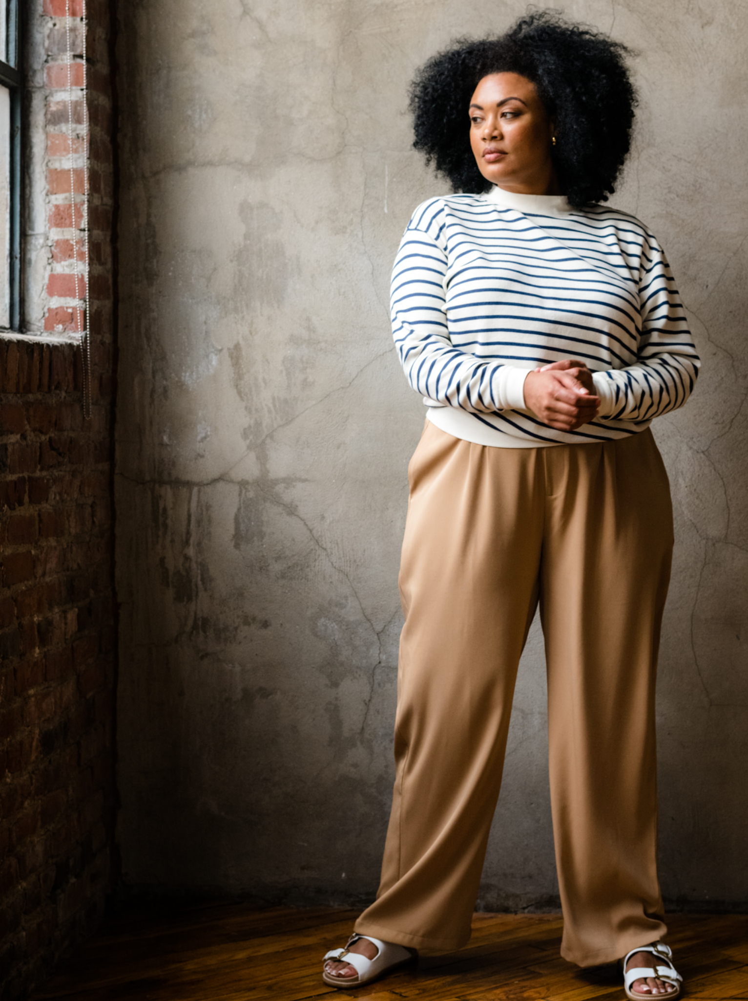 Claire Crepe Wide Leg Pant – ABLE