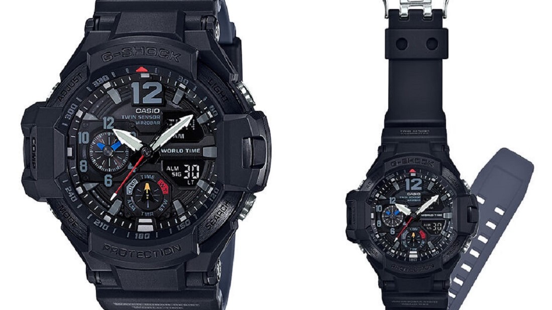 Casio G-Shock Gravitymaster GA-1100-1A1 'Black Out' Watch