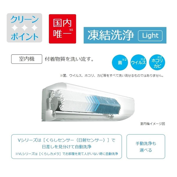 RAS-VL63M2-W 日立 ルームエアコン 白くまくん VLシリーズ 主に20畳用