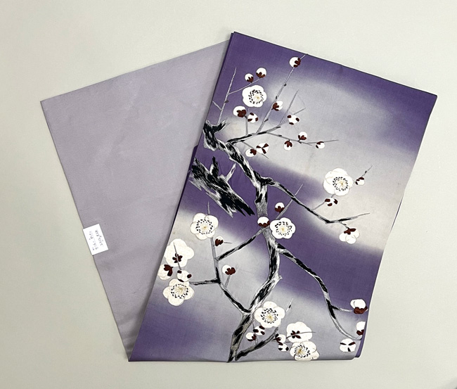 紫暈しに梅文様の名古屋帯 110,000円(税込)帯22-12-27ご売約済