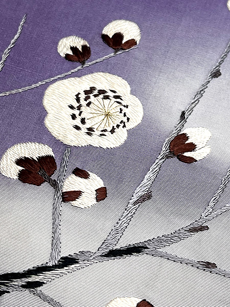 紫暈しに梅文様の名古屋帯 110,000円(税込)帯22-12-27ご売約済