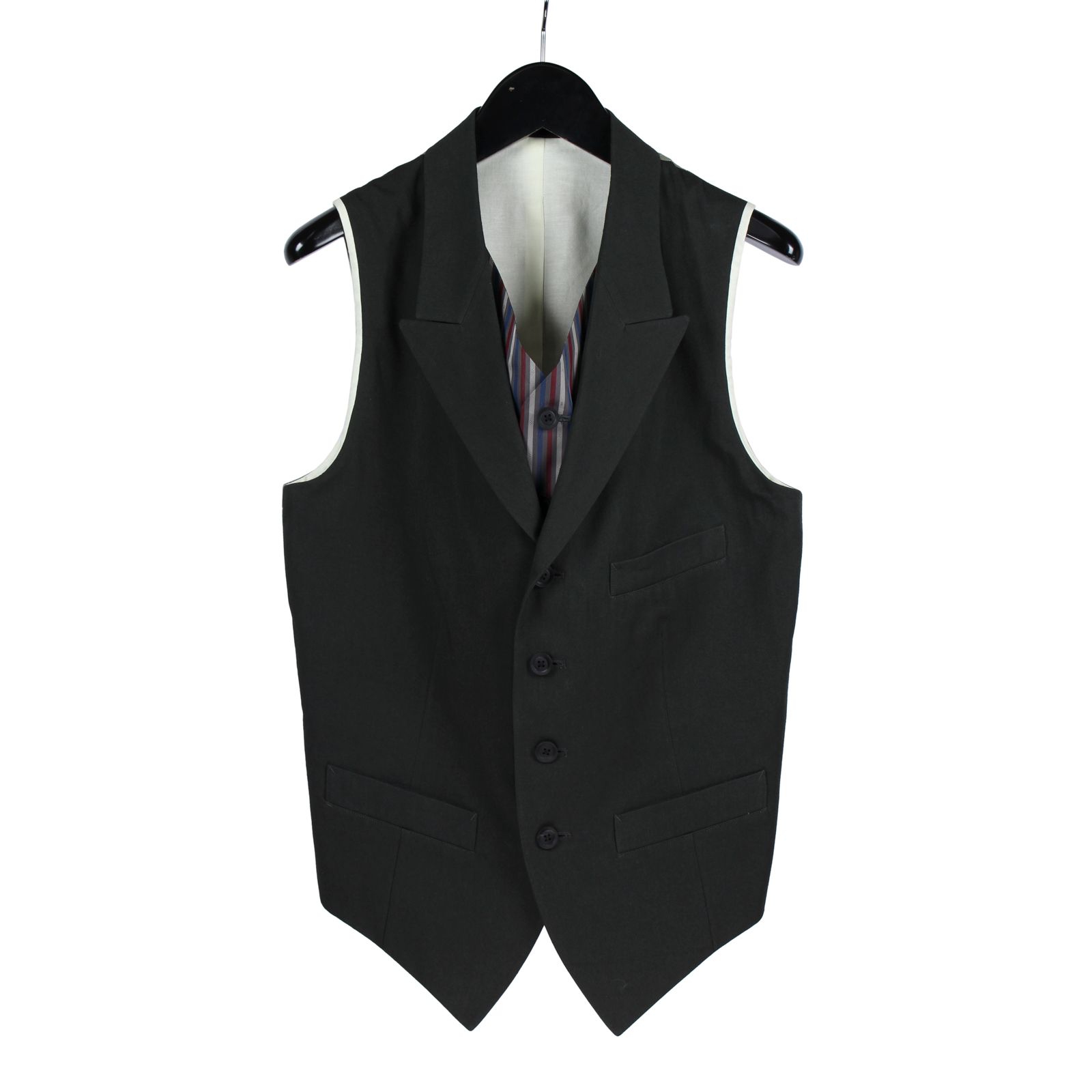 yohji yamamoto - pour homme | 前二重・内前柄ベスト (メンズ