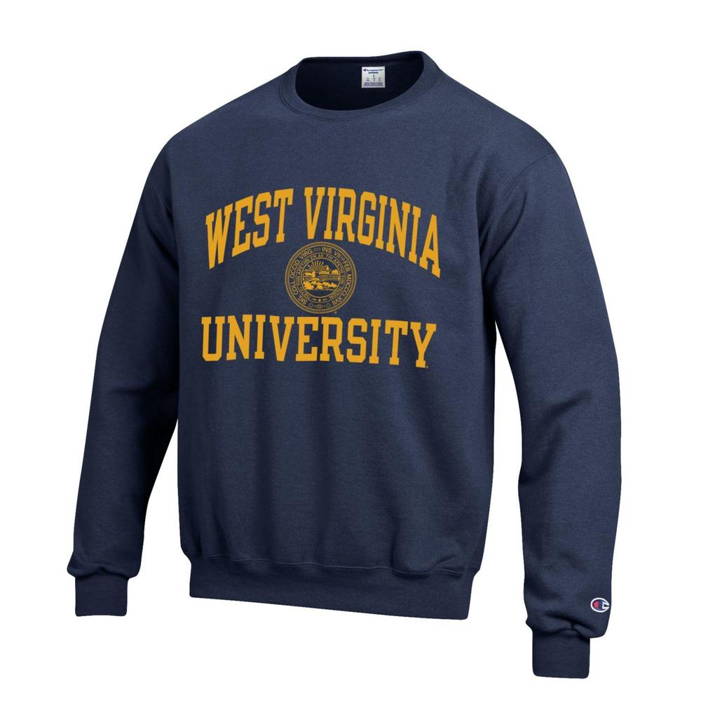 Mountaineers | West Virginia College Seal Crew Sweatshirt | Alumni