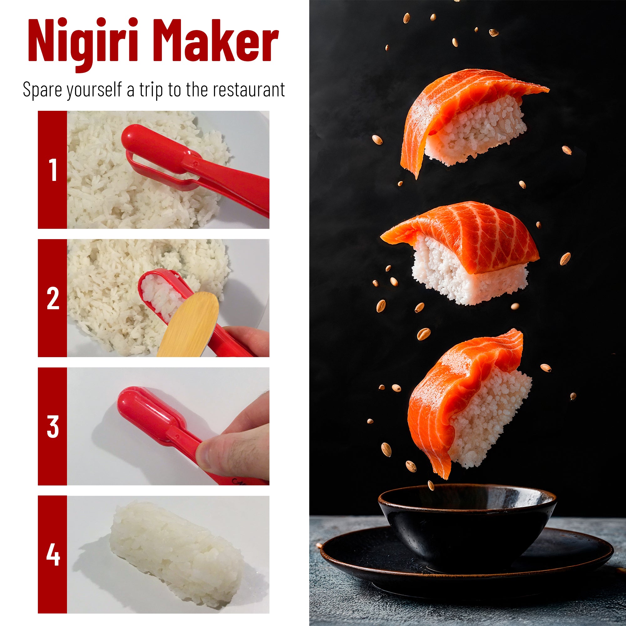 Sushi Making Kit - [All-in-One ] – Perfect for Beginners - 14 in 1