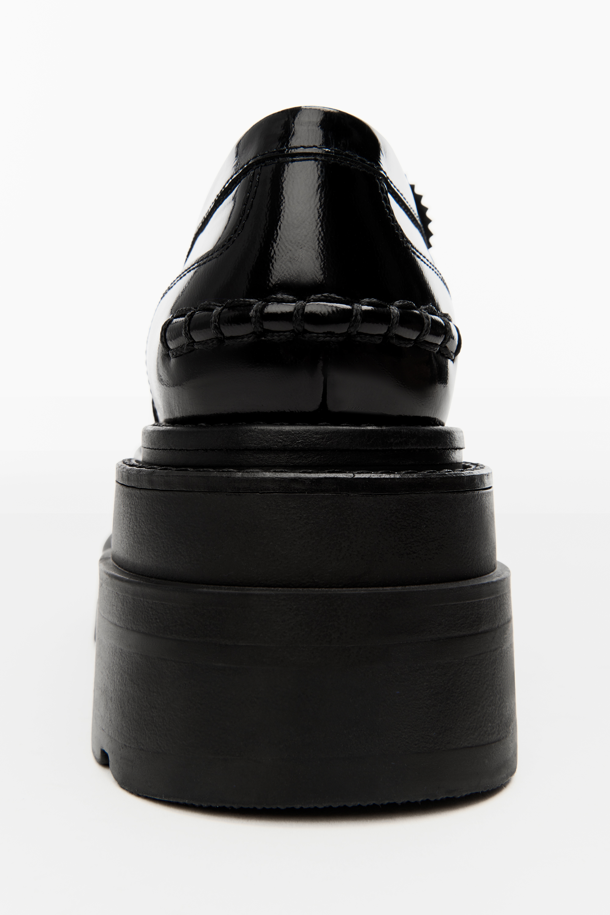 CARTER PLATFORM LOAFER IN LEATHER in BLACK | alexanderwang®