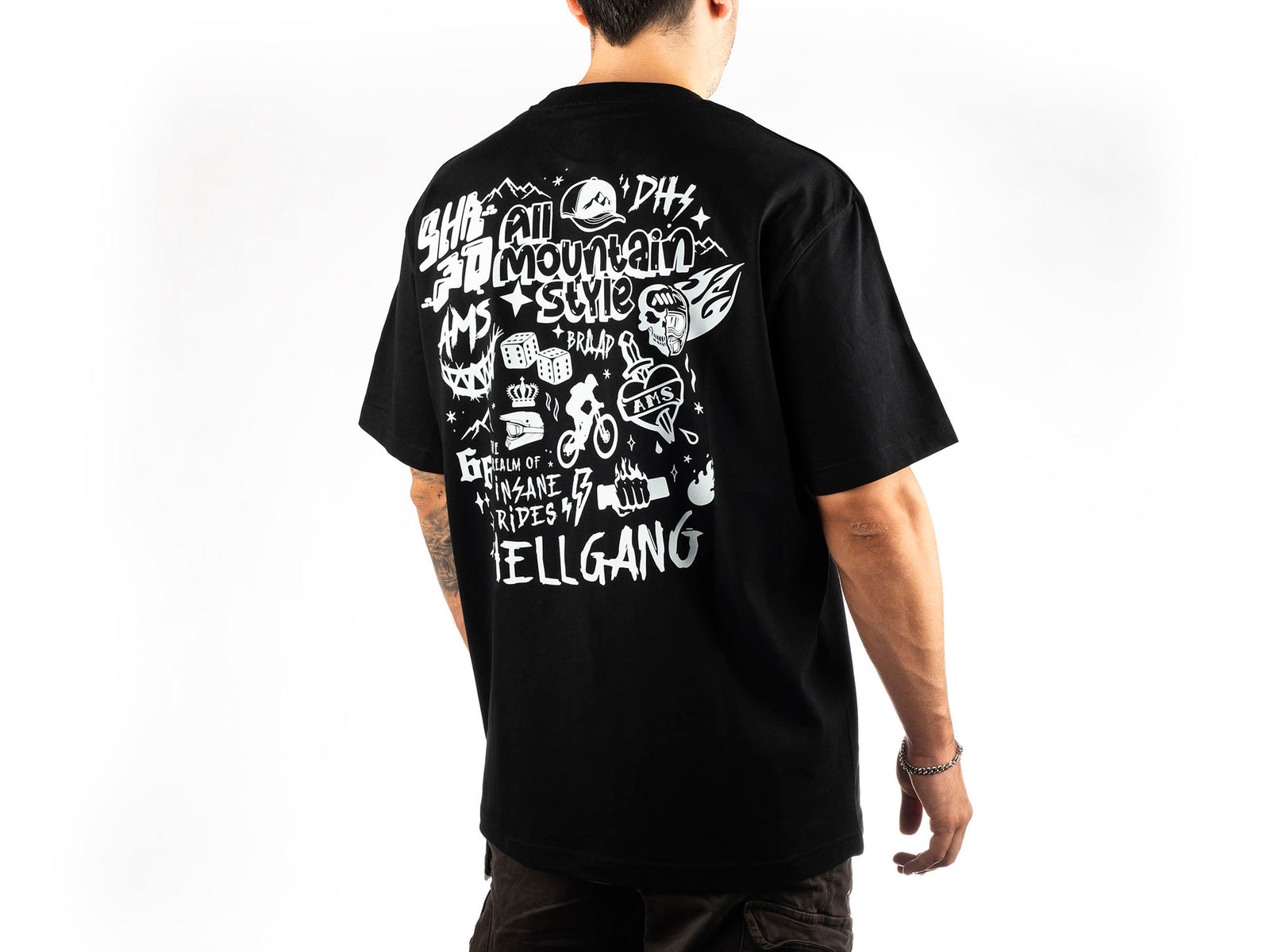 AMS Hell Gang Black Oversize t-shirt