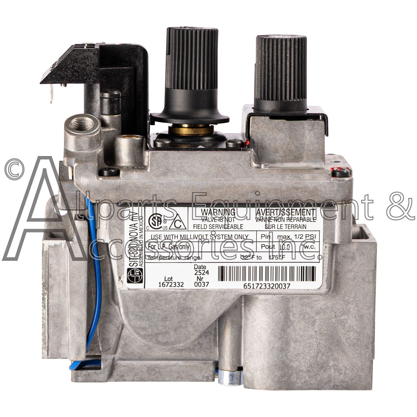 52678 Replacement Gas Valve SIT-820 NOVA MV For Liquid Propane