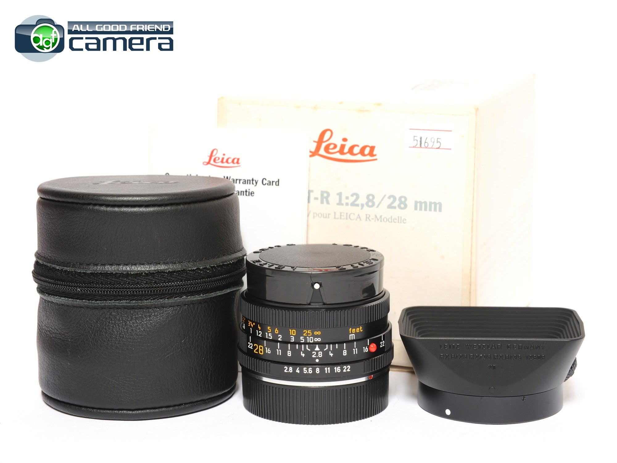 Leica Elmarit-R 28mm F/2.8 E48 Lens R-Only Late #357 *MINT in Box