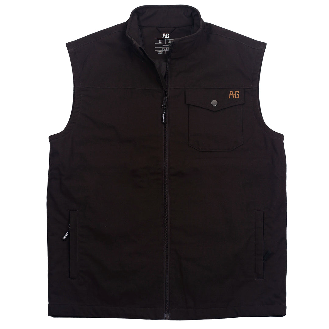 Full Zip Work Vest, Warm Farm Vest, Durable Ranch Vest, Tough and