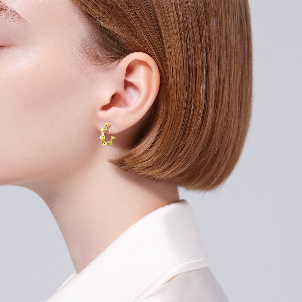 セブロンパヴェシークエンス ピアス | AHKAH / アーカー | 【公式