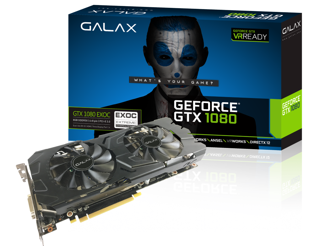 GALAX GeForce GTX 1080 EXOC FS｜｜株式会社アユート PCパーツ・VR