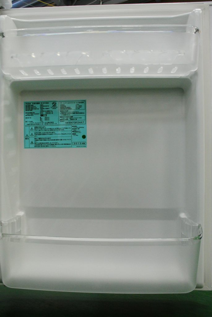 Haier(ハイアール)106L 2ドア冷蔵庫 JR-N106K 2015年製。安い中古