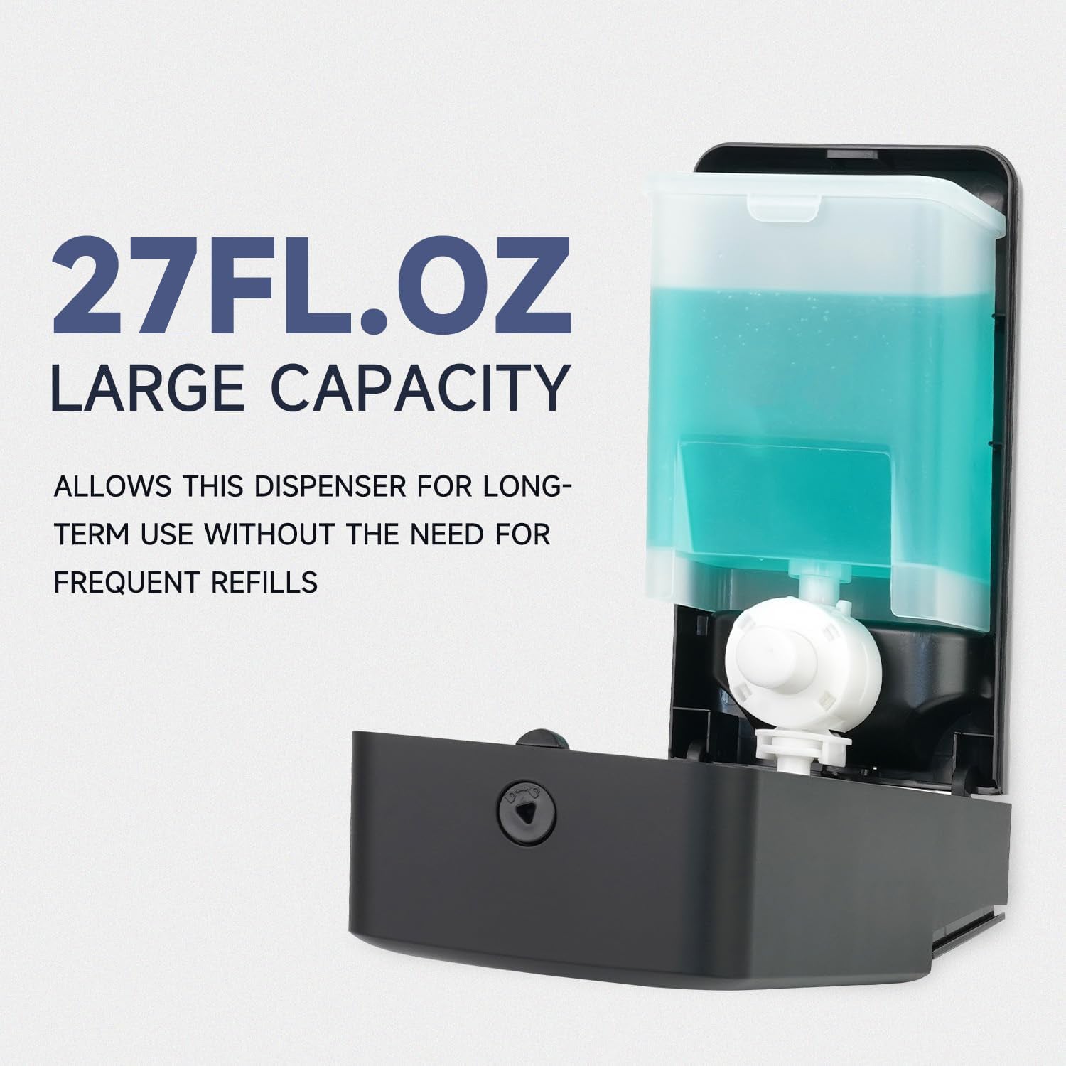 AIKE Manual Push Liquid Soap Dispenser for Commercial Bathroom