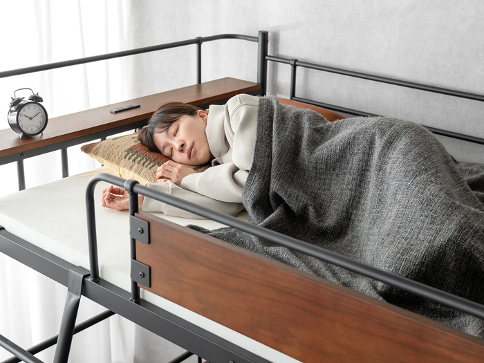 ヴィンテージデザインロフトベッド NORMAN〔ノーマン〕 セミダブル