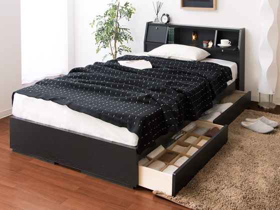 モダンベッド PRIVEE(プリヴェ) 【ダブル】 マットレスなし | 家具