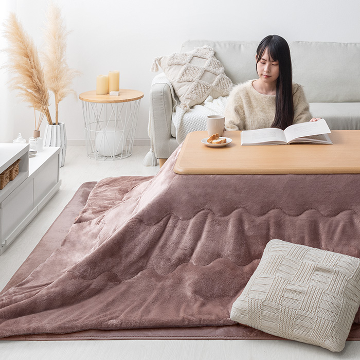 薄掛けこたつ布団メレンゲタッチ 正方形・円形 190x190cm | 家具