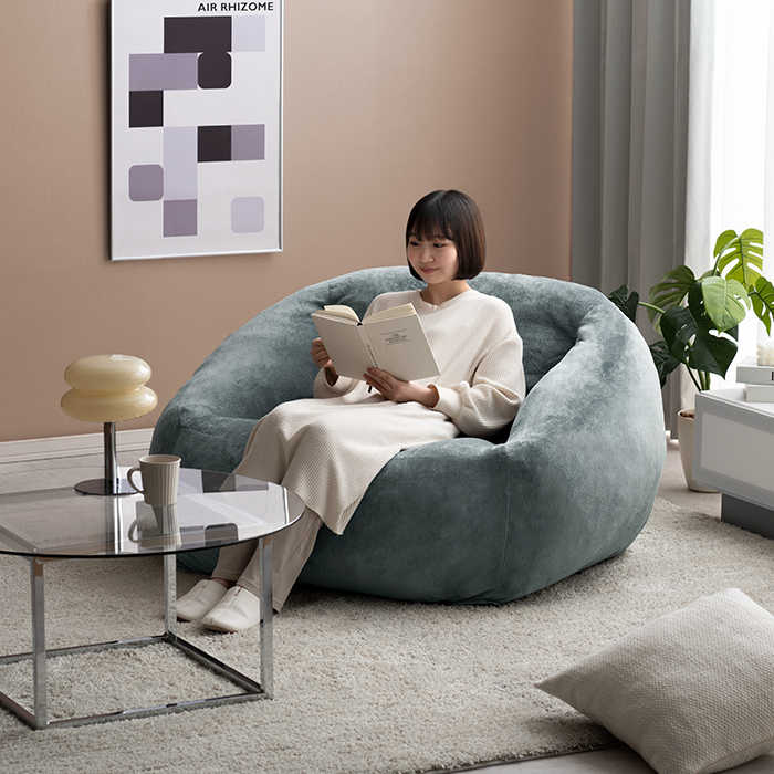 1人掛け クッションソファ 極厚まんまる座面 フロアソファ Mia | 家具