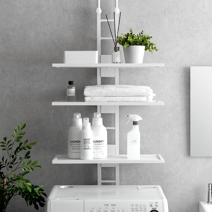 突っ張り式ランドリーラック Leith(レイス)棚3段タイプ | 家具