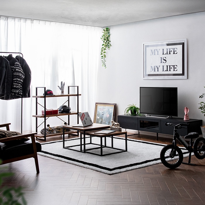 ストリート系ラグ FLEX RUG.(フレックスラグ)190×190cm | 家具