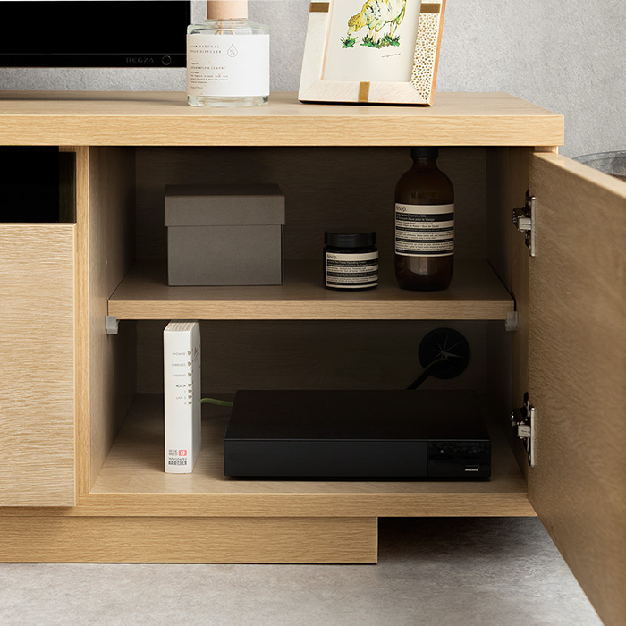 テレビボード+サウンドバーボードセット Aalto linea(アールト リネア