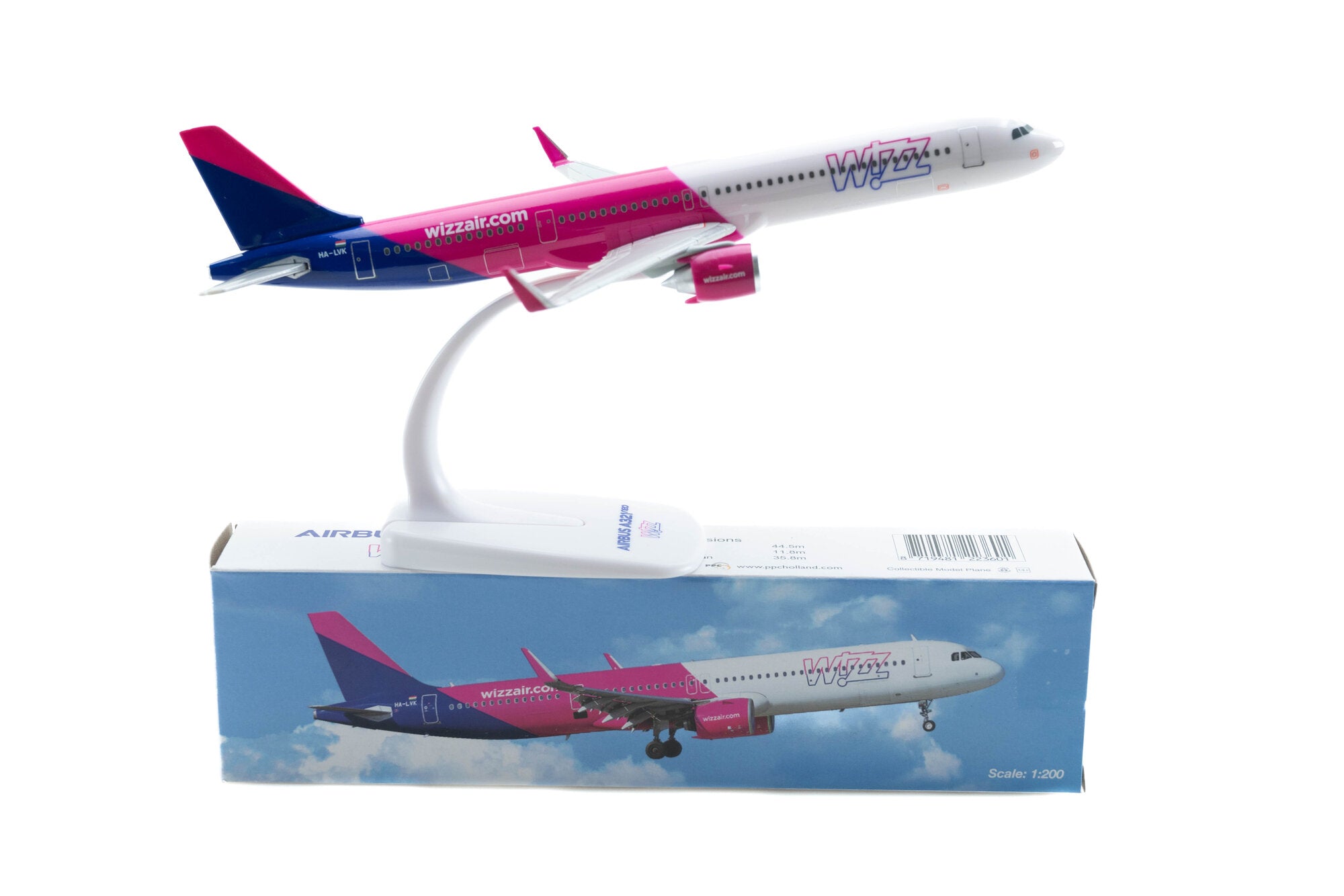 PPC Models WIZZ Air Airbus A321NEO 1/200 Aircraft Scale Model