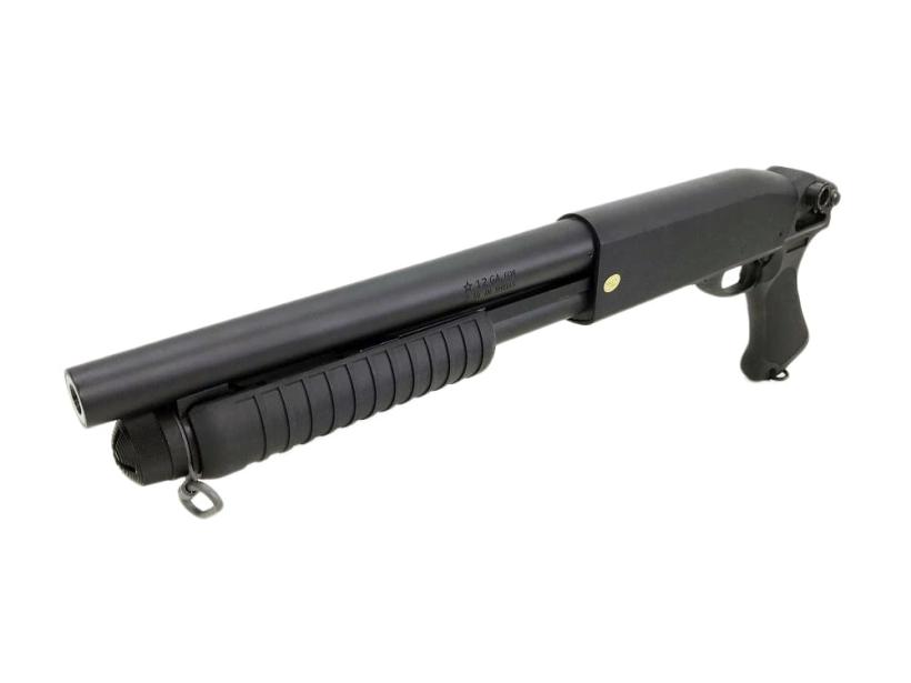 S&T] M870 ソードオフ ブラック エアーショットガン 【レミントン刻印