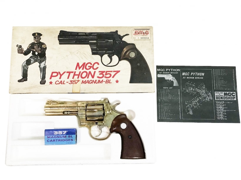 MGC] コルトパイソン 357マグナム 4インチ 金属モデルガン (中古)の