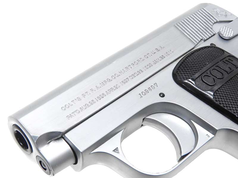 コクサイ] コルト ポケット .25オート シルバー 発火モデルガン 動作