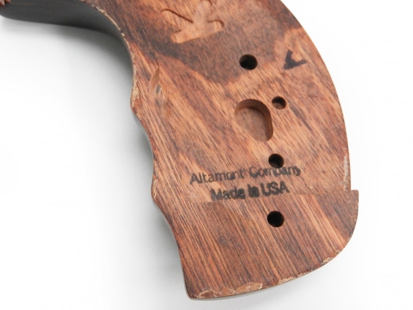 アルタモント] S&W Kフレーム用 木製グリップ ラウンドバット