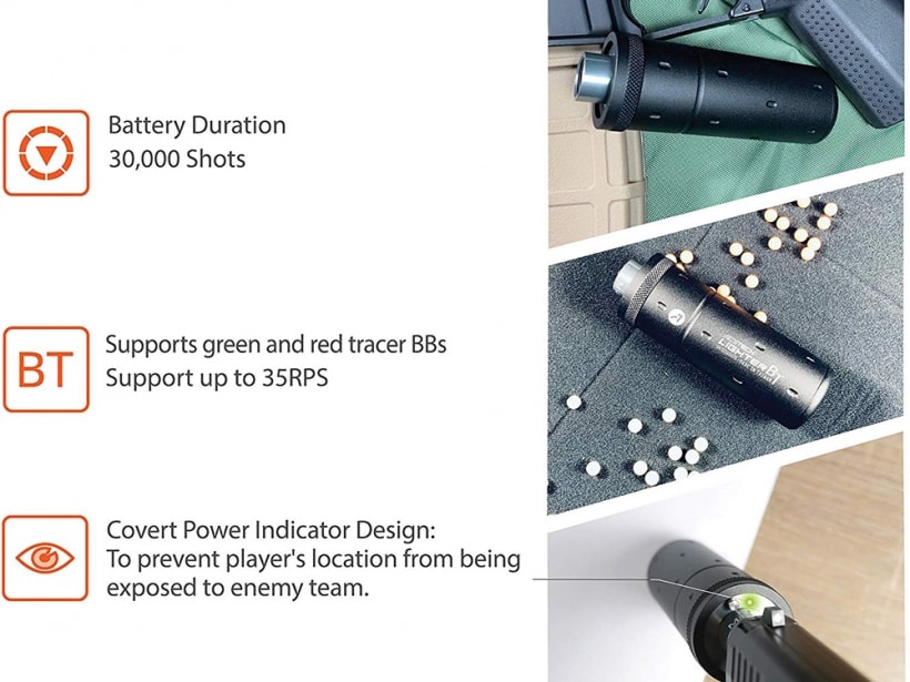 もれなく発光BB弾 5,000発ついてくる!!】 [ACETECH] LIGHTER BT 弾速