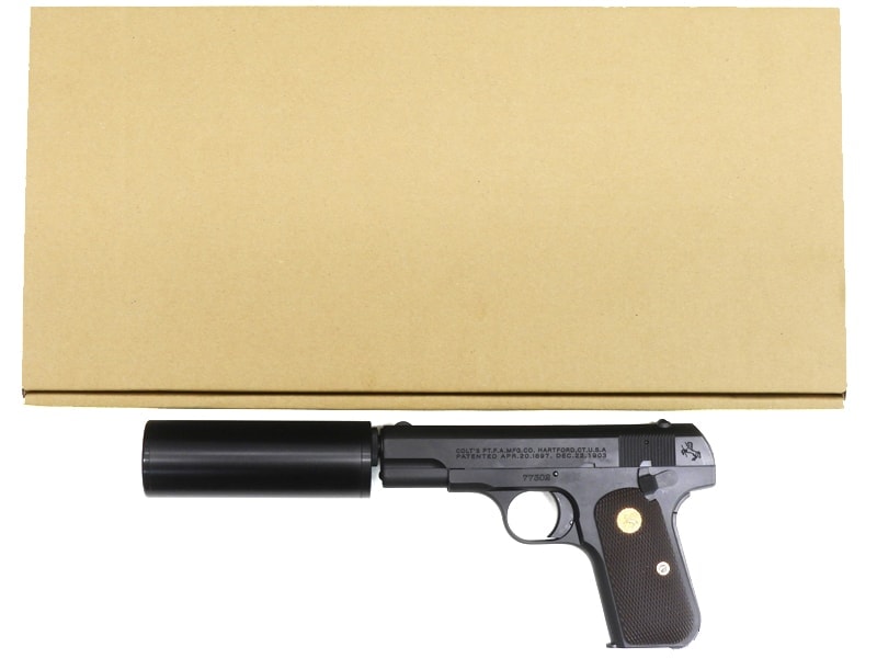 CAW] コルト .32 Auto HW BK キラーサプレッサーモデル 発火モデルガン