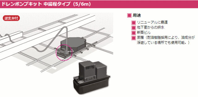 K-DU201K [代引決済不可][ファンコイル・スポットエアコン用]中揚程