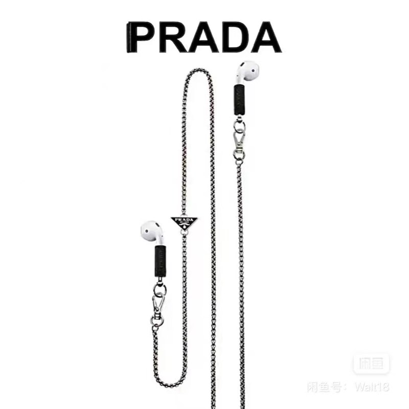 Prada プラダブランドairpods pro2/3イヤリングハンギングチェーン