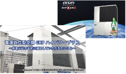 アイシンGHP | ガスヒートポンプエアコン（GHP） | 空調機器 | 株式
