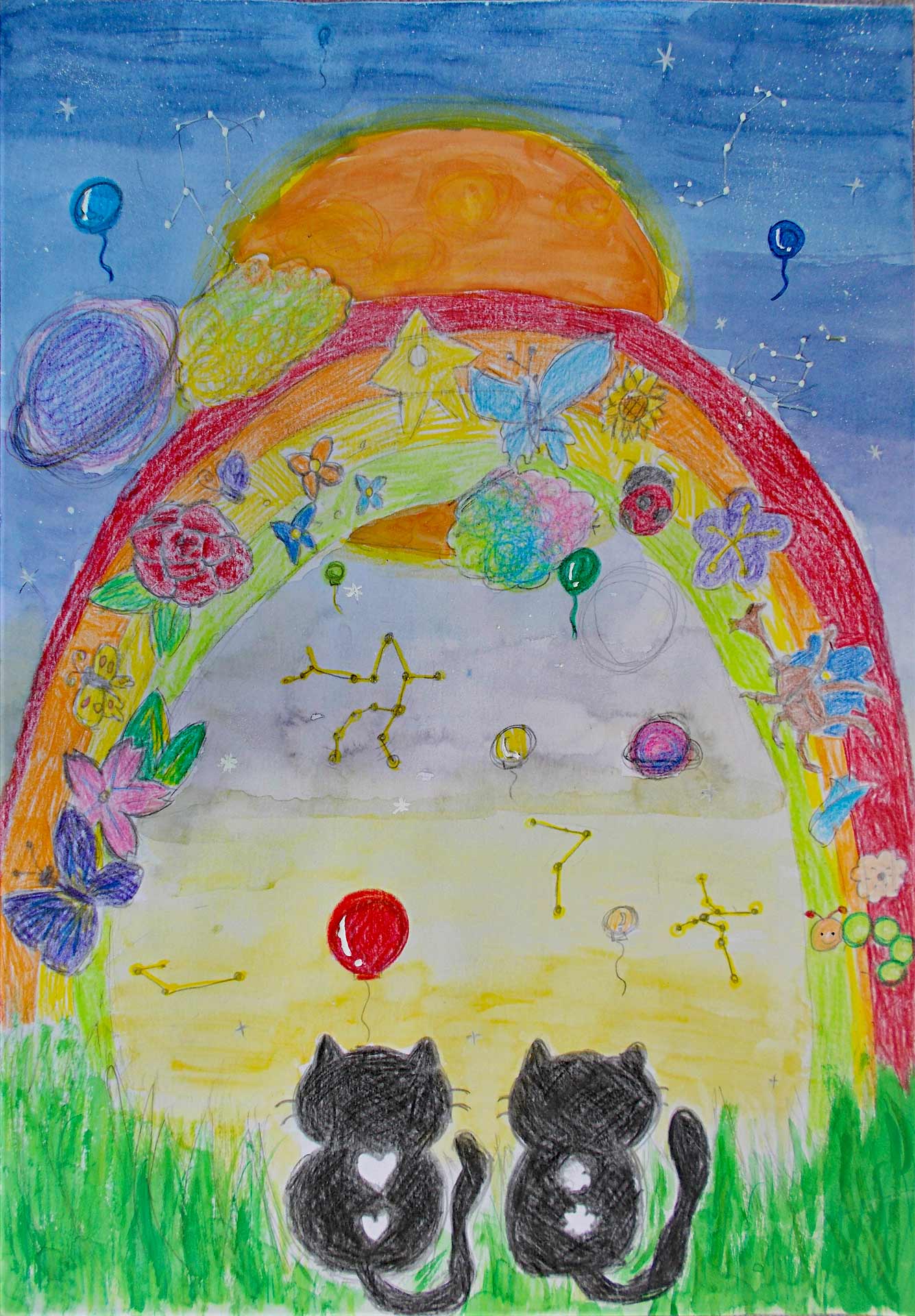 宇宙・私の夢」児童絵画展オンライン (2024年) 5年生の作品 2 ぐんま天文台