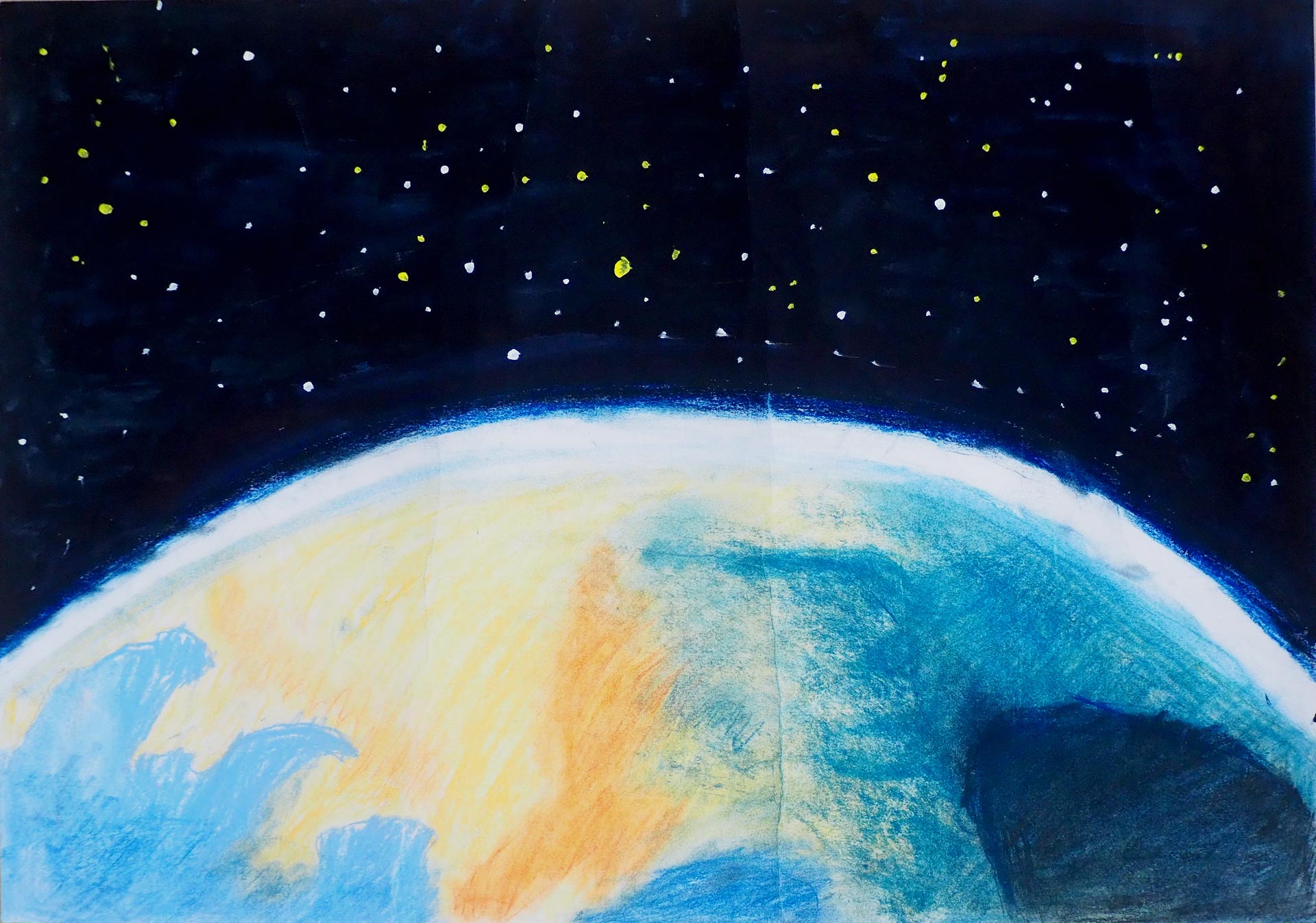 宇宙・私の夢」絵画展 (2025年) 小学1年生の作品 1 ぐんま天文台