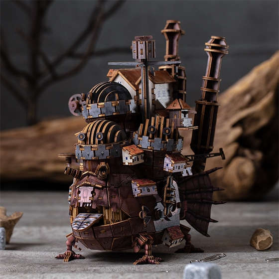 Studio Ghibli Wooden Art ki-gu-mi Craft kit Howl's Moving Castle
