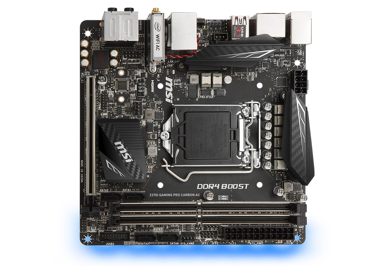 Z370I GAMING PRO CARBON AC | MSI マザーボード Intel Z370チップ