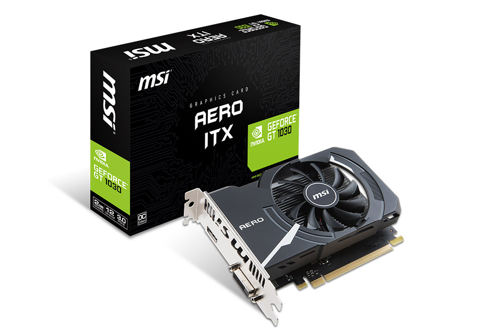 GeForce GT 1030 AERO ITX 2G OC | MSI グラフィックボード GeForce GT