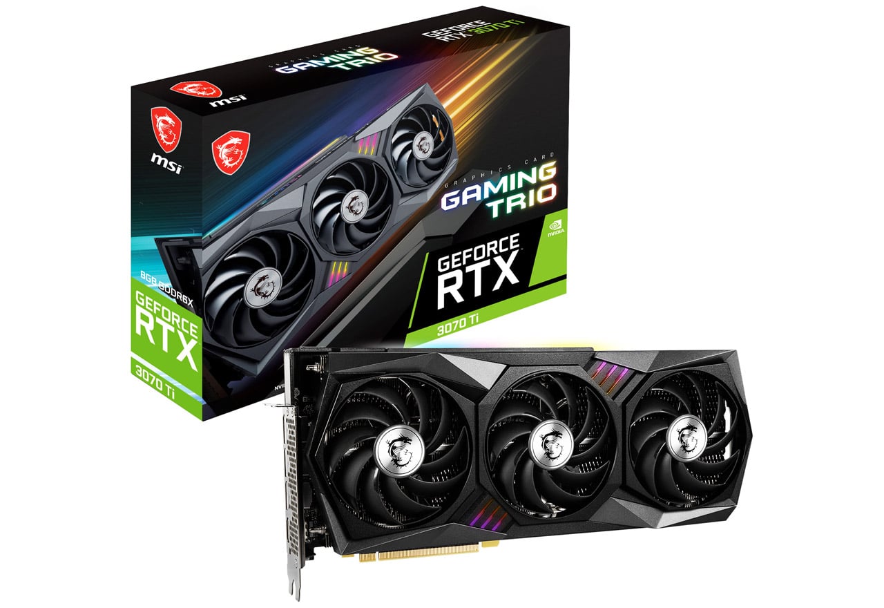GeForce RTX 3070 Ti GAMING TRIO 8G | MSI グラフィックボード