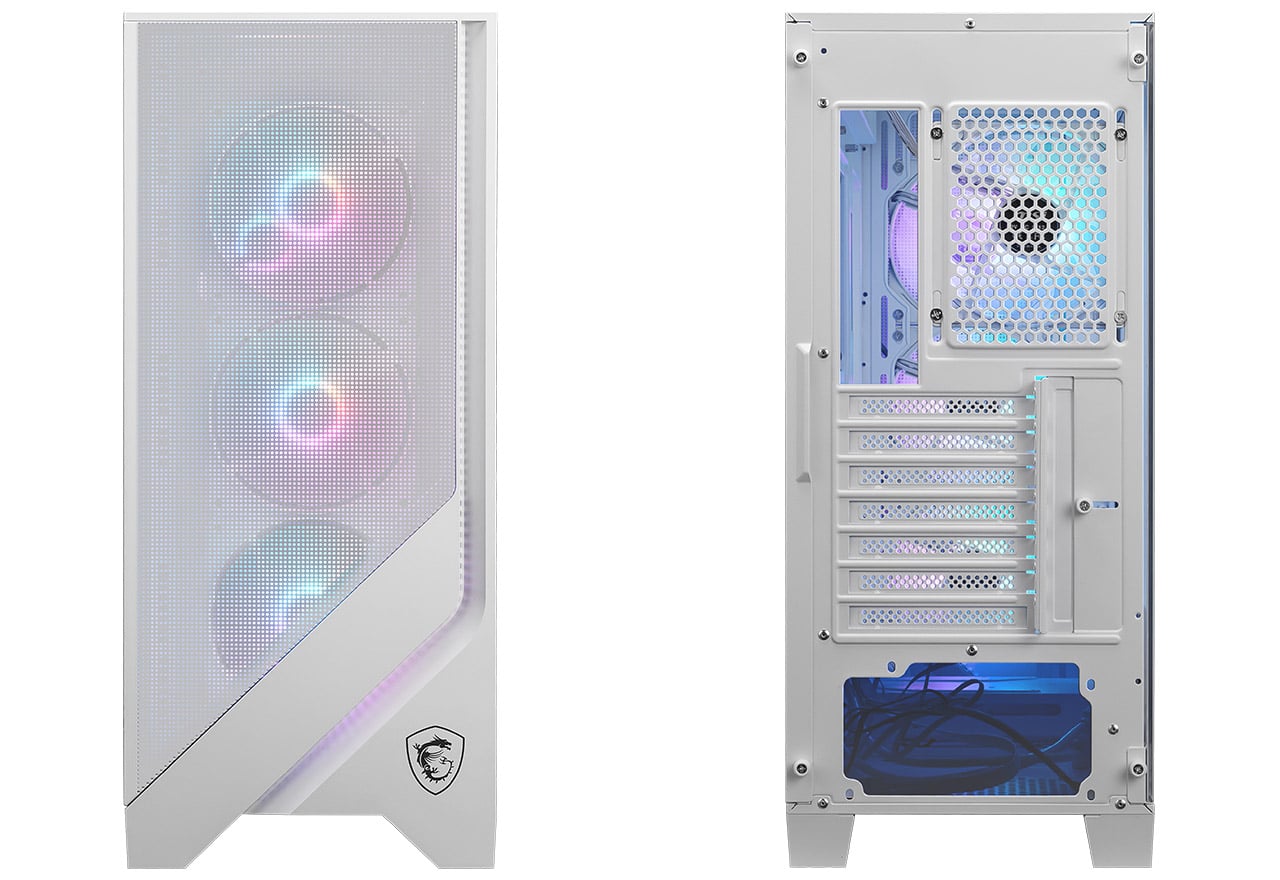 MAG FORGE 320R AIRFLOW WHITE | MSI ミドルタワー型PCケース | 株式