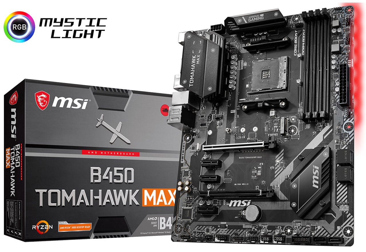 B450マザーボードとRyzen 7 3800XT DDR4 16GBメモリ B450マザーボード