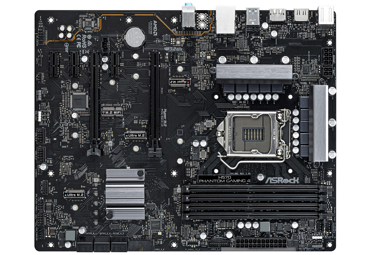 H570 Phantom Gaming 4 | ASRock マザーボード Intel H570チップセット