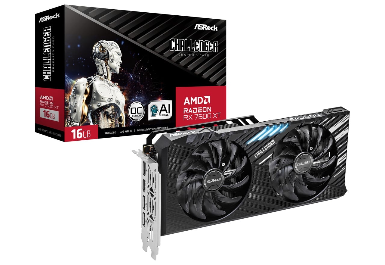 Radeon RX 7600 XT Challenger 16GB OC | ASRock グラフィックボード