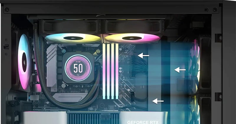 iCUE 4000D RGB Airflowシリーズ | CORSAIR ミドルタワー型PCケース